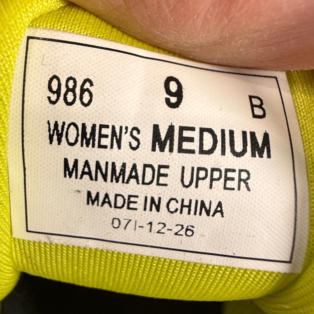 BioFit 986 Womens Teal Neon Yellow Knit Athletic Walking Sneakers Size 9 B - Picture 5 of 5